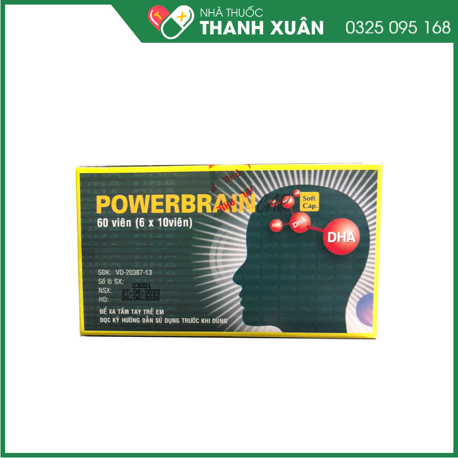 Powerbraincap trợ sự phát triển trí tuệ và thị lực ở trẻ em, hỗ trợ các bệnh lý tim mạch